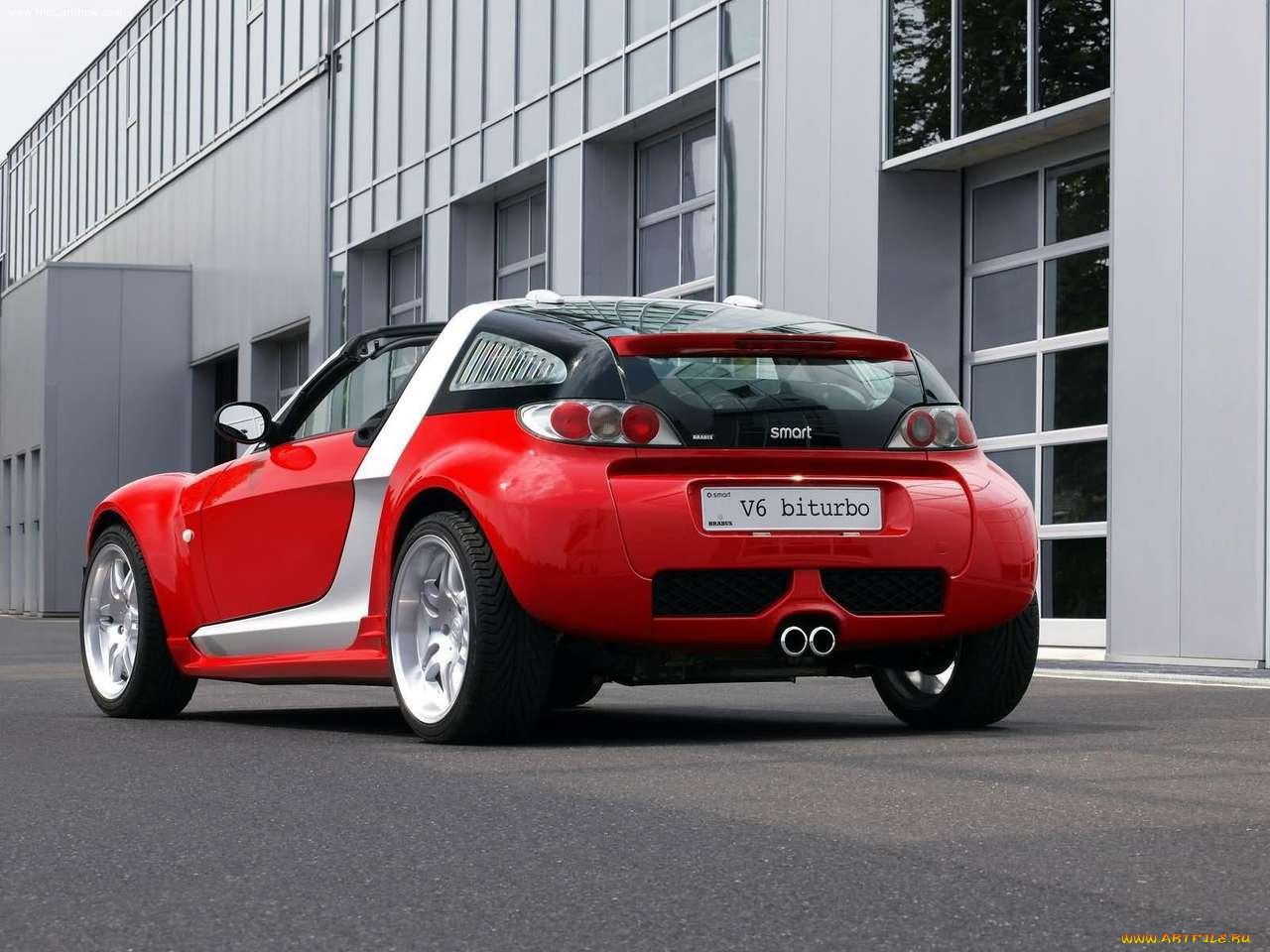brabus, smart, roadster, coupe, v6, 2003, 